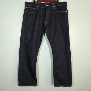 Polo Ralph Lauren Classic Fit Jeans Mens 38x32 Dark Indigo Blue Denim Stretch